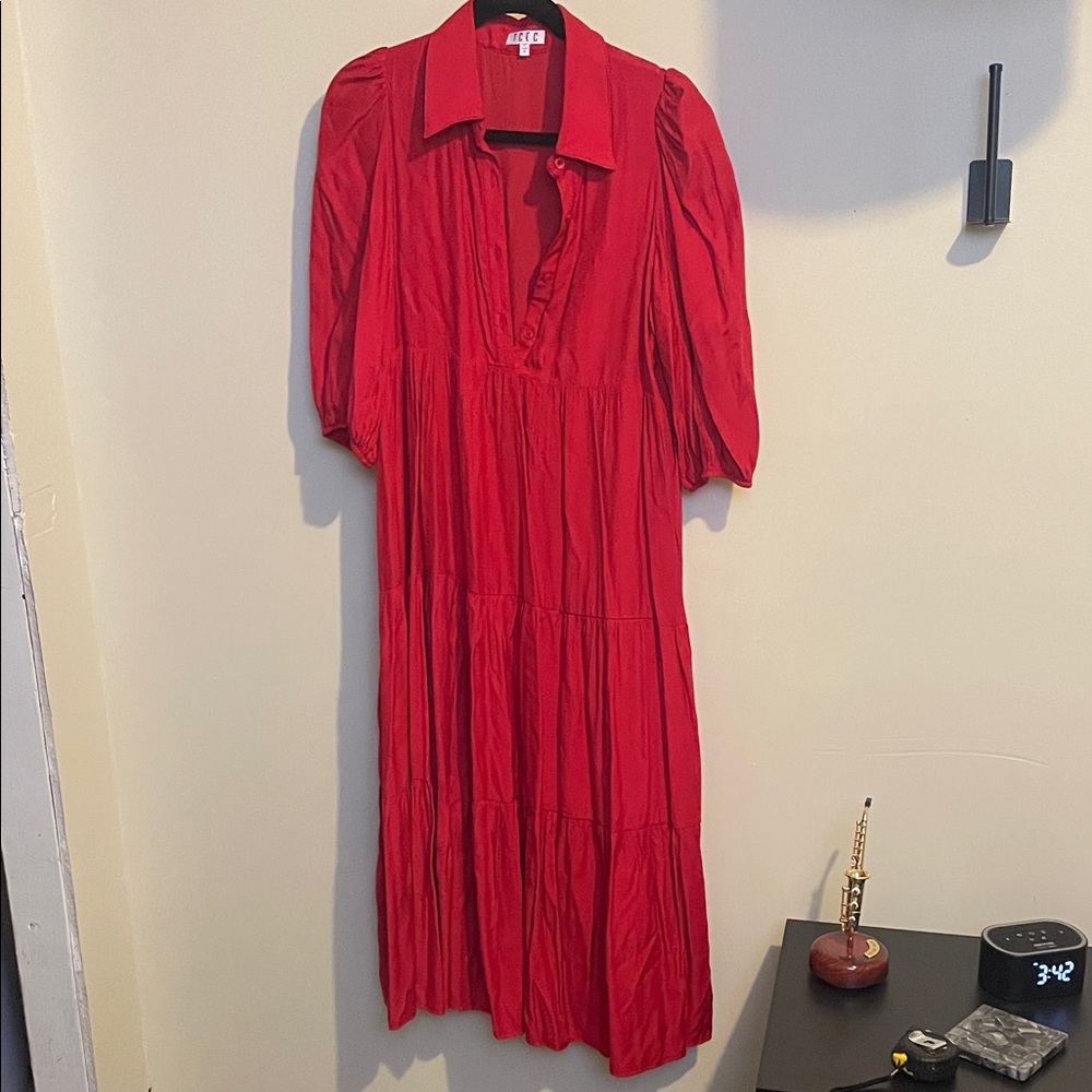 TCEC Red Long Sleeve Women's Dress